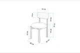 Vina Luxe MDF Kitchen Table Set - Walnut