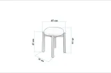 Vina Luxe MDF Kitchen Table Set - Walnut