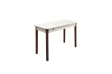 Vina Kitchen Table - Travertine Walnut