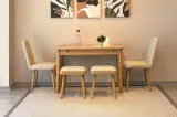 Vina Kitchen Table Set - Karina Oak