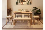 Vina Kitchen Table Set - Karina Oak