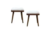 Vina Kitchen Table Set - Travertine Walnut
