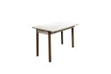 Vina Kitchen Table Set - Travertine Walnut
