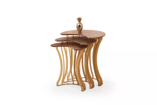 Carmen Nesting Table Brass TB-313