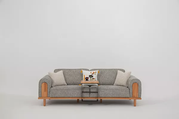 Fora Triple Sofa Gray