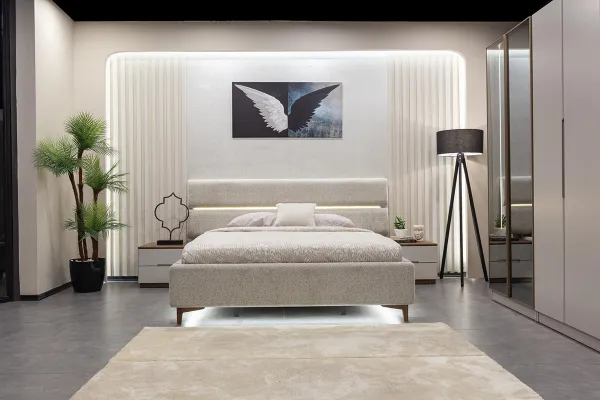 Lotus Walnut Bedstead