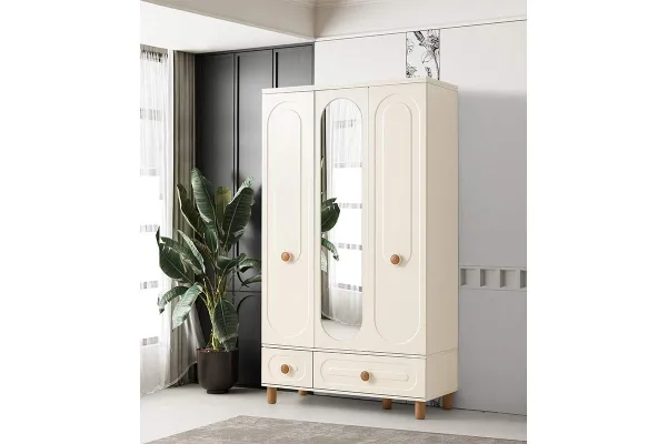 Perla 3-Doors Wardrobe