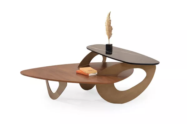 Solid Coffee Table Brass TB-320