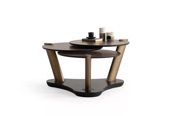 Trio Coffee Table Brass TB-556