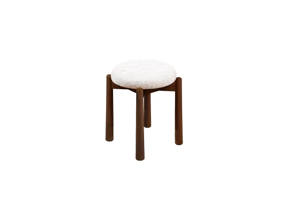 Vina 2-Pack Stool Travertine Walnut
